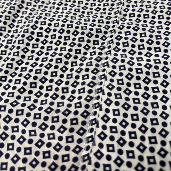 Equipment Sleeveless Geometric Print Half Button Silk Dress size Large - Picture 6 of 6